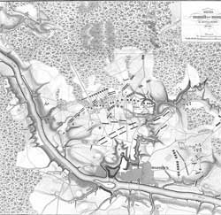 План сражений при Полоцке в августе и октябре 1812 года.